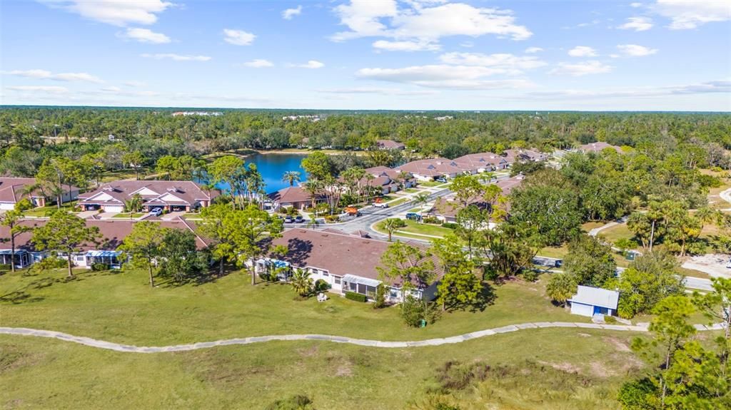 Aerial View of 1119 Lynx Run Villa backyard