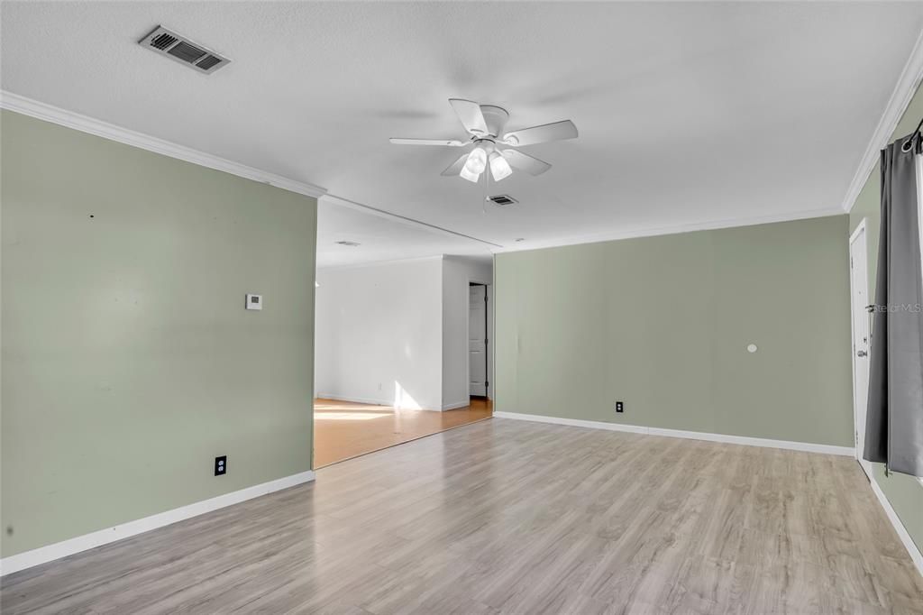 Living room from Primary bedroom