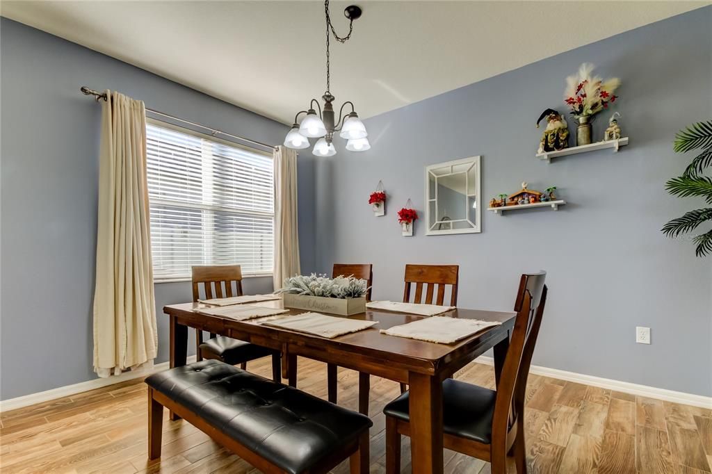 formal dining and formal living room