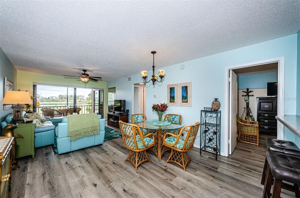 View of dining area and entryway