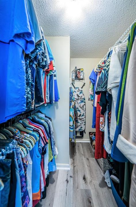 Master bedroom with walk-in closet