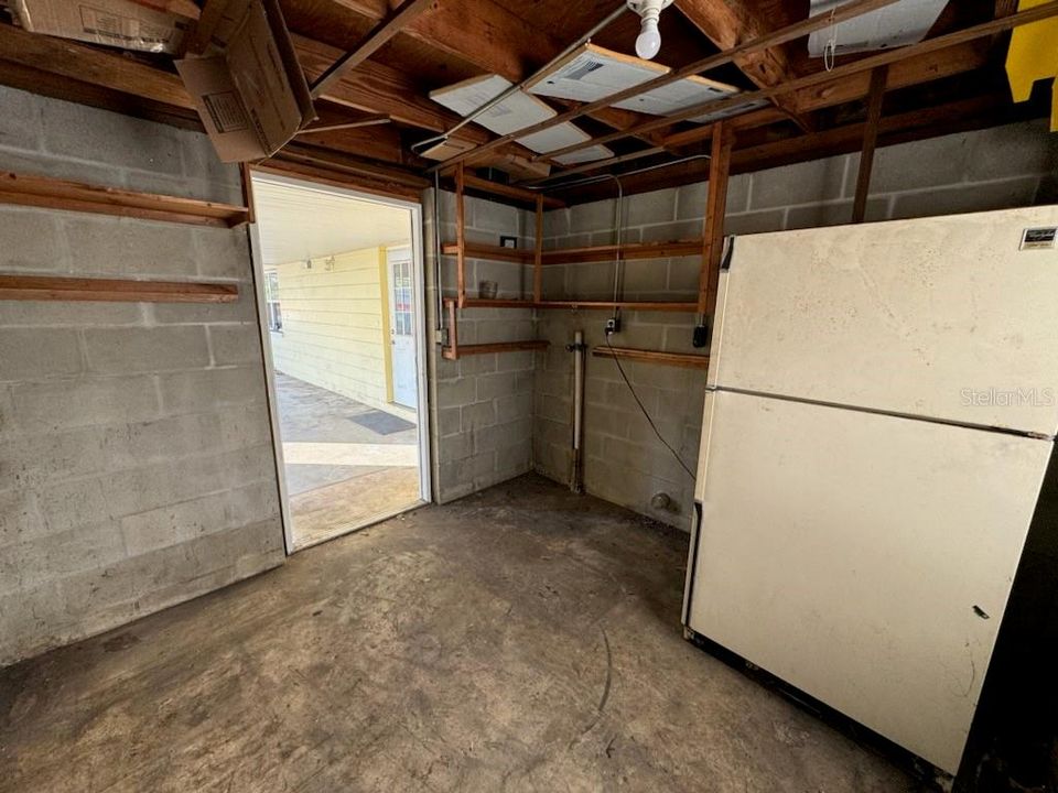 Storage Room with Laundry Hookups