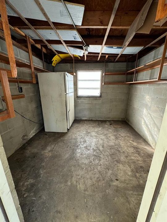 Storage Room with Laundry Hookups