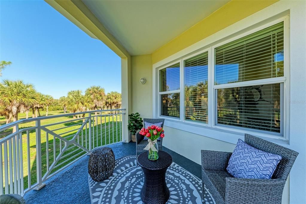 Balcony facing the West