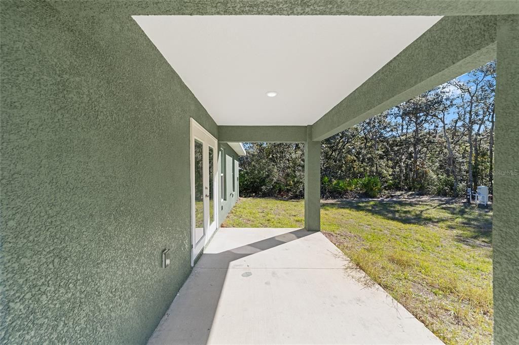 Covered patio