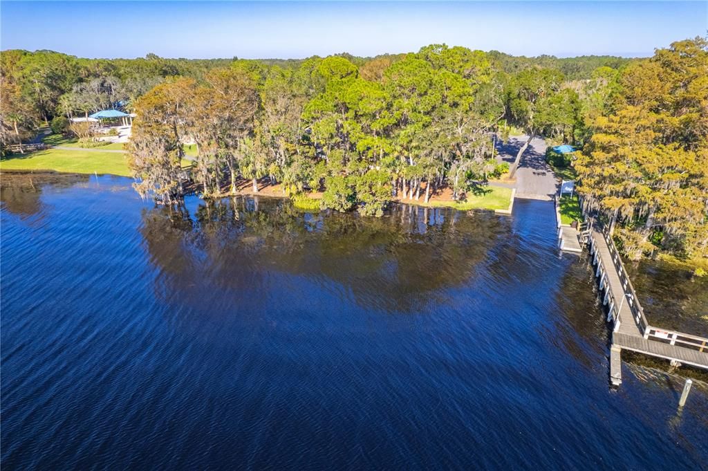 Private community boat ramp