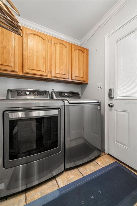 Laundry room, convenient to the kitchen