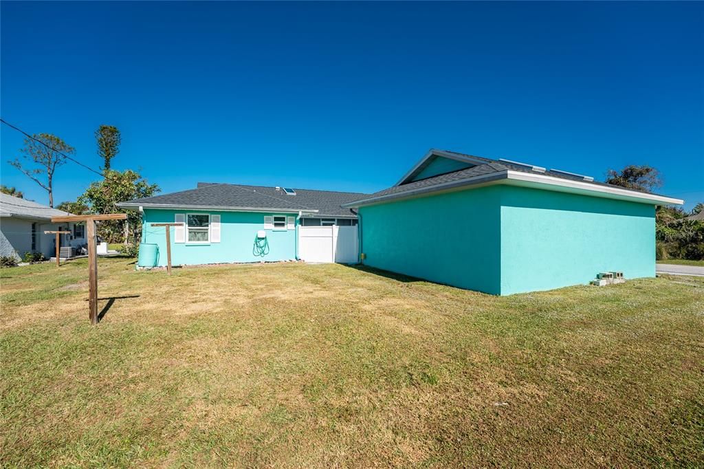 Front of detached garage