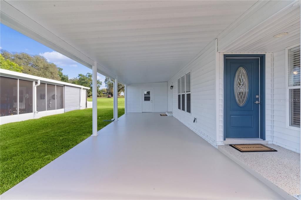 Carport and Front Door