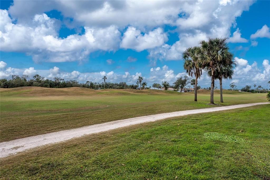 View of the golf course.