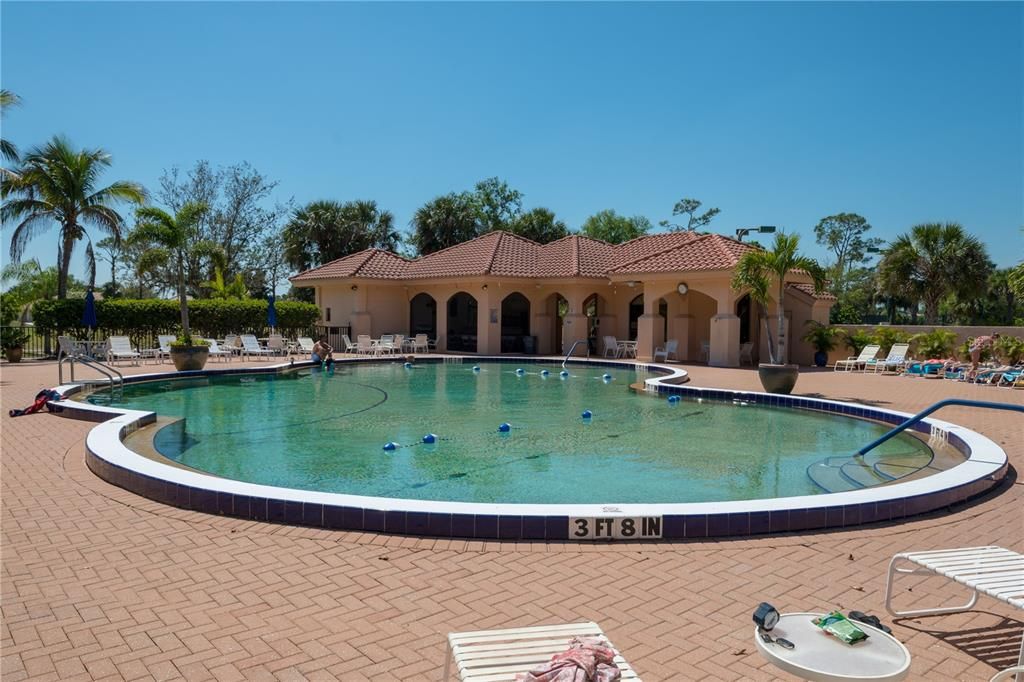 Country Club pool and fitness center.