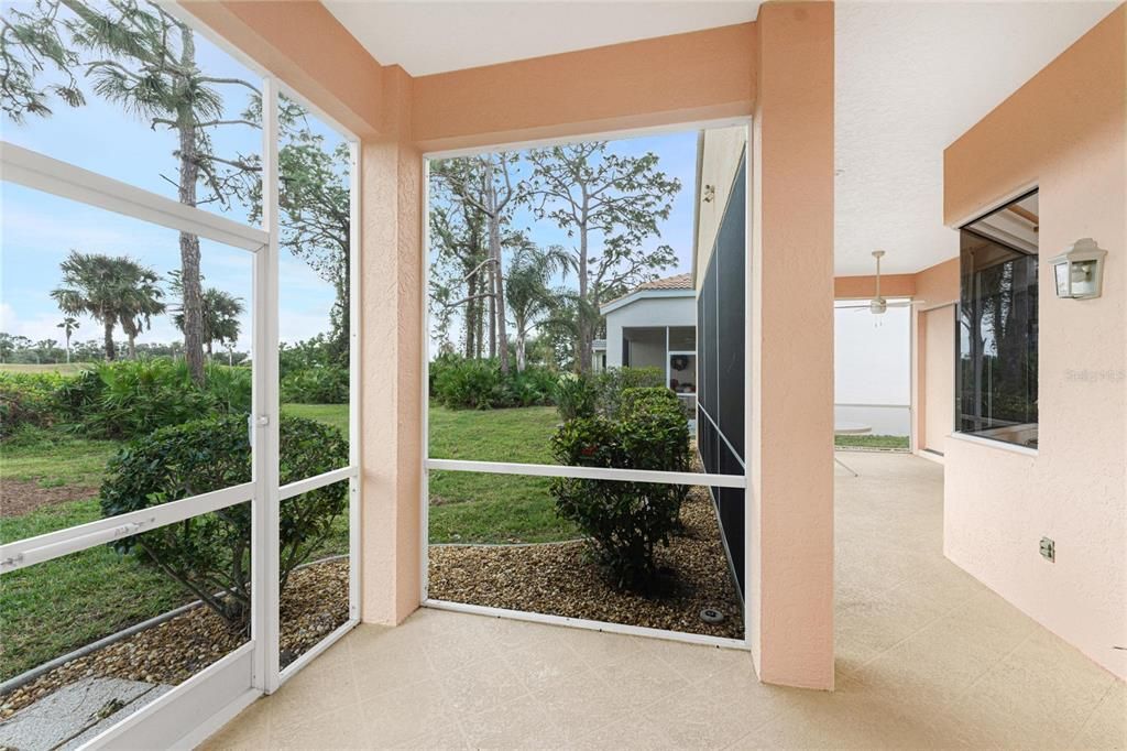 View as you exit the breakfast nook onto the lanai.