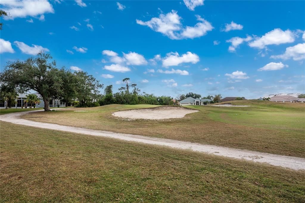 View of the golf course.