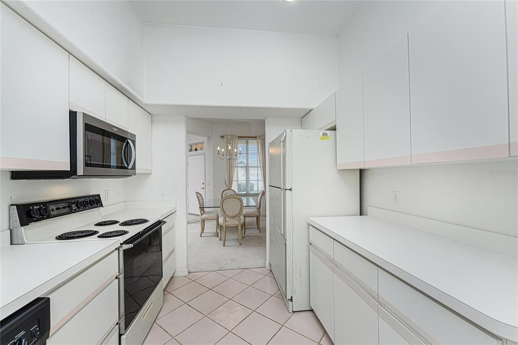 Kitchen and dining room.