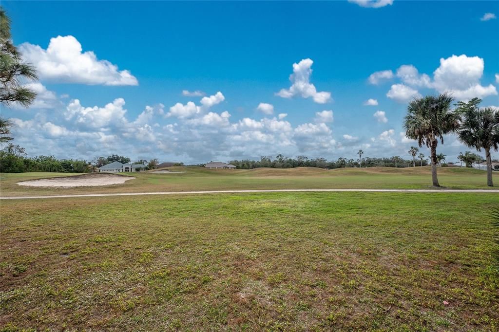 View of the golf course.