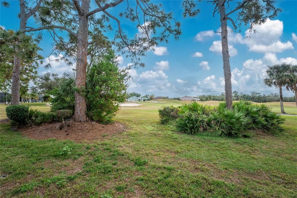 View of the golf course.