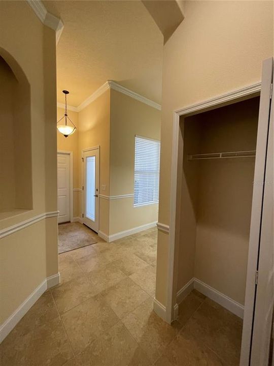 Foyer and Coat Closet