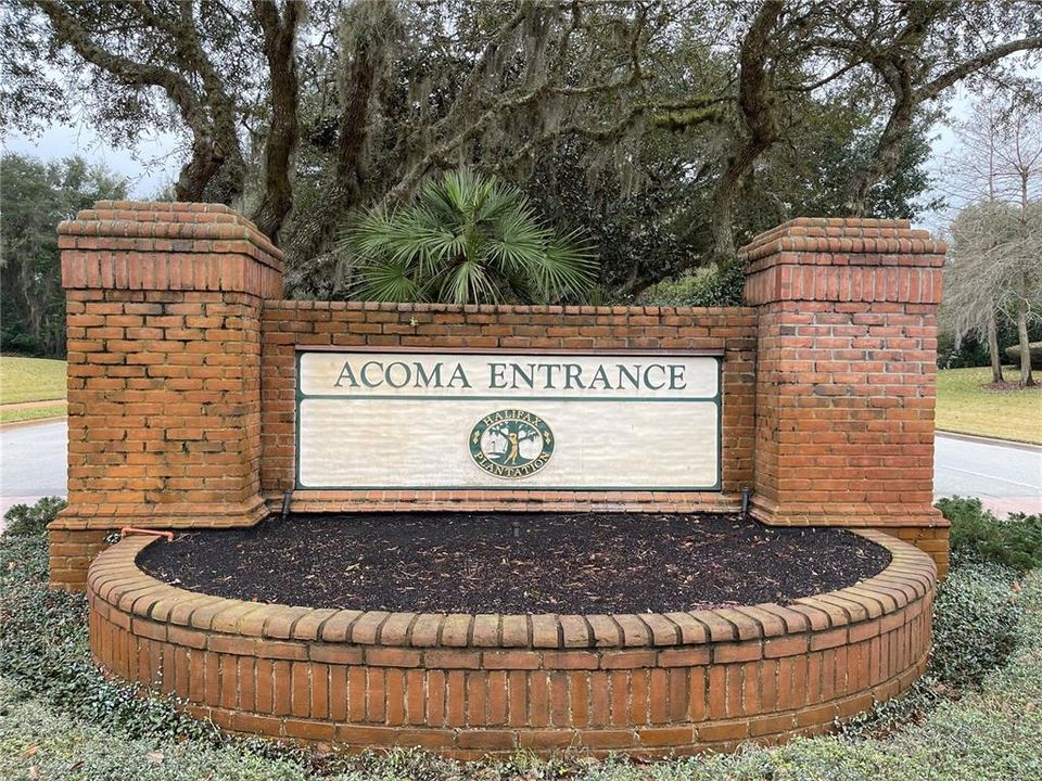 Halifax Plantation Acoma Entrance