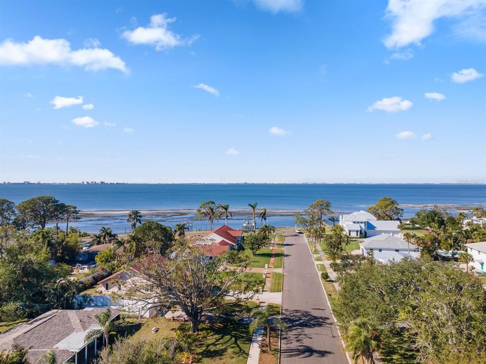 Sarasota Bay/Longboat Key views await you at the end of Bernard Ave.