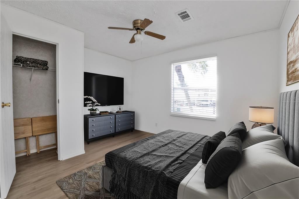 Virtually Staged Guest Bedroom