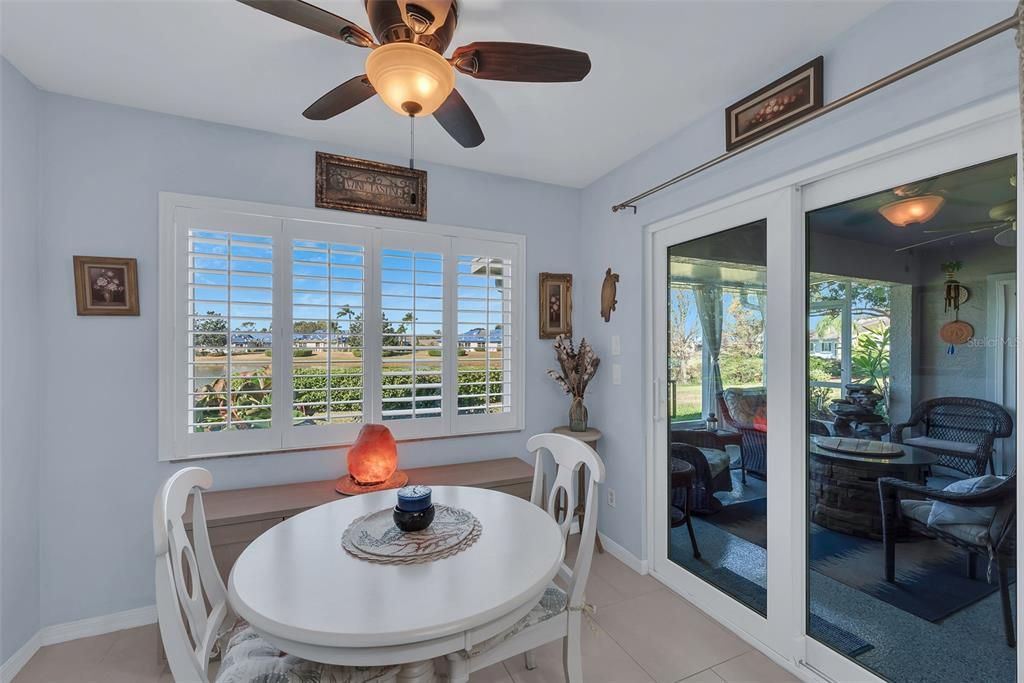 Breakfast dining area