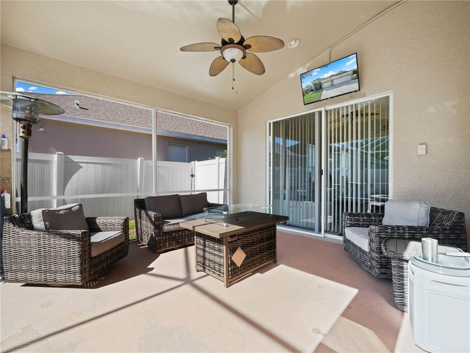 Lanai with private entry from Main Bedroom