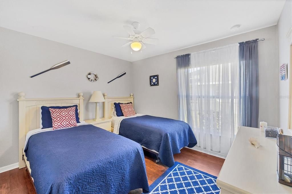 Two guest bedrooms were designed to accommodate guests comfortably.