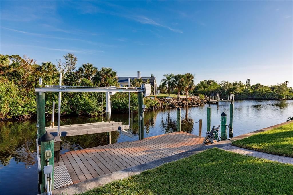 BOAT LIFT AND DOCK