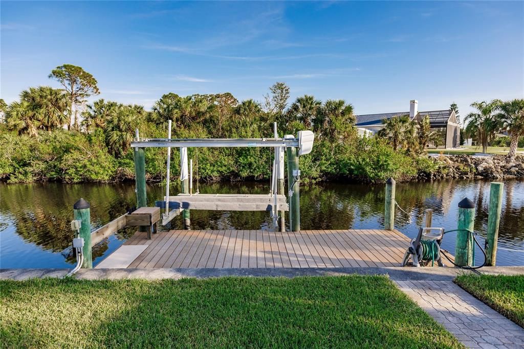 BOAT LIFT AND DOCK