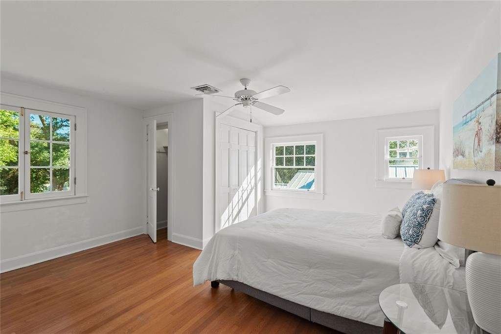 Primary bedroom with 2 closets.