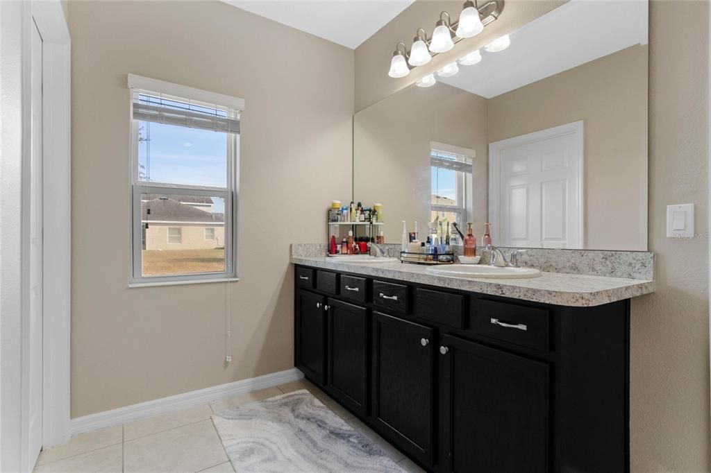 Primary Bathroom w/ Double Vanity