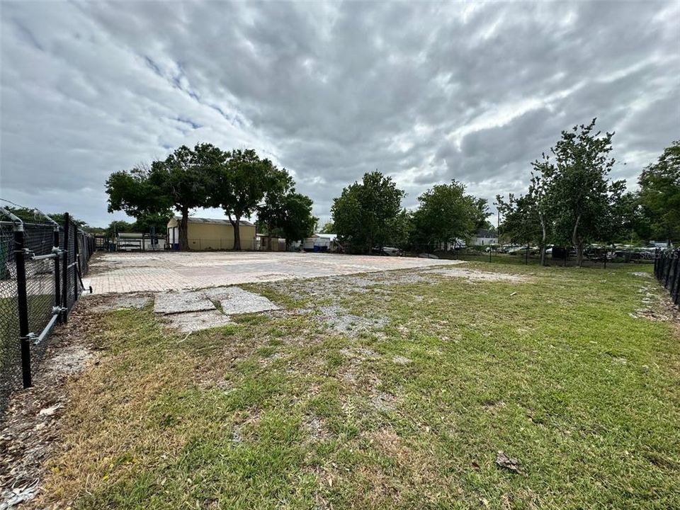 Secure fenced in open lot for lease