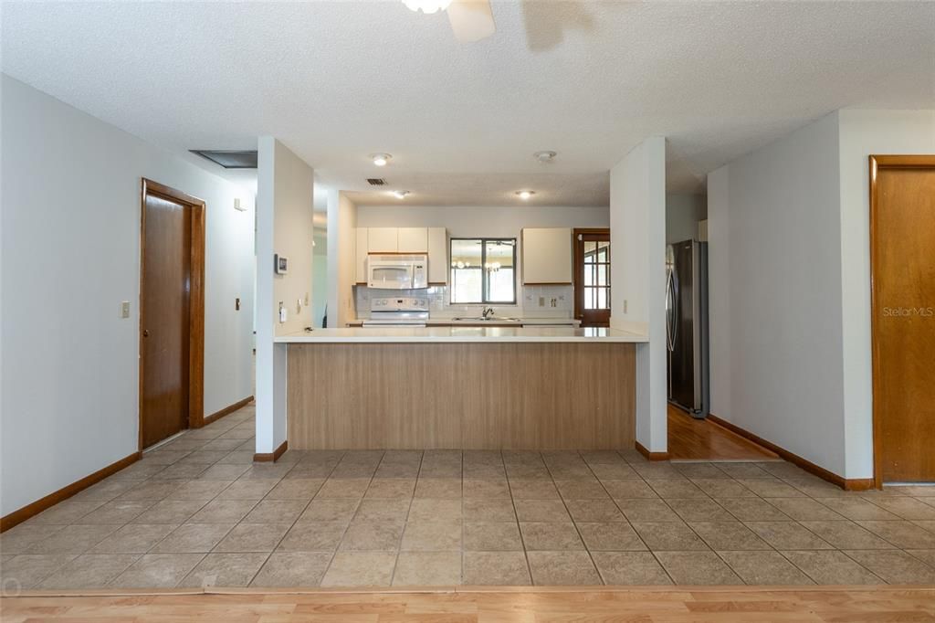 Large Kitchen With Pantry and Access To Florida Room. Super Sized Island