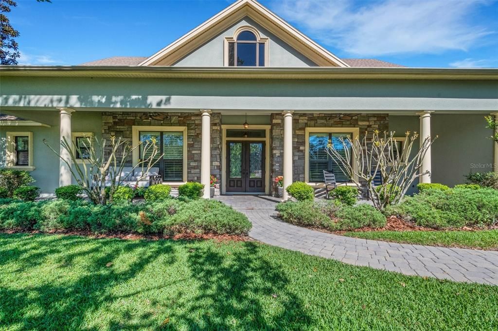 The inviting front porch awaits its new owner.