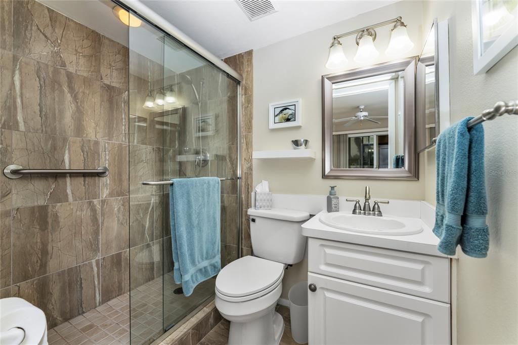 Master bath has been extensively remodeled.