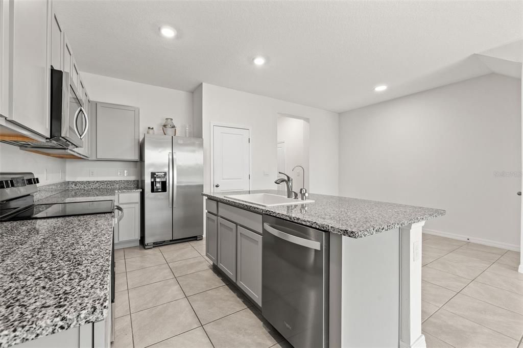 Ample Cabinet and Countertop Space