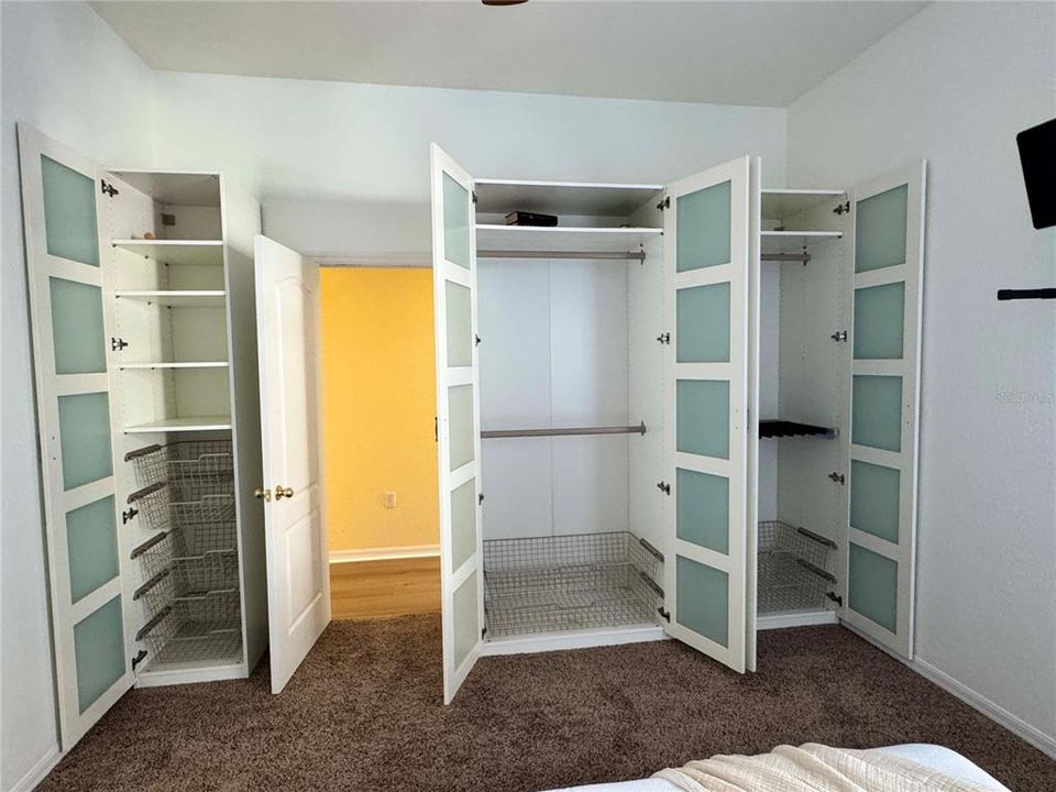 Bedroom #2, Custom Builtin Closets