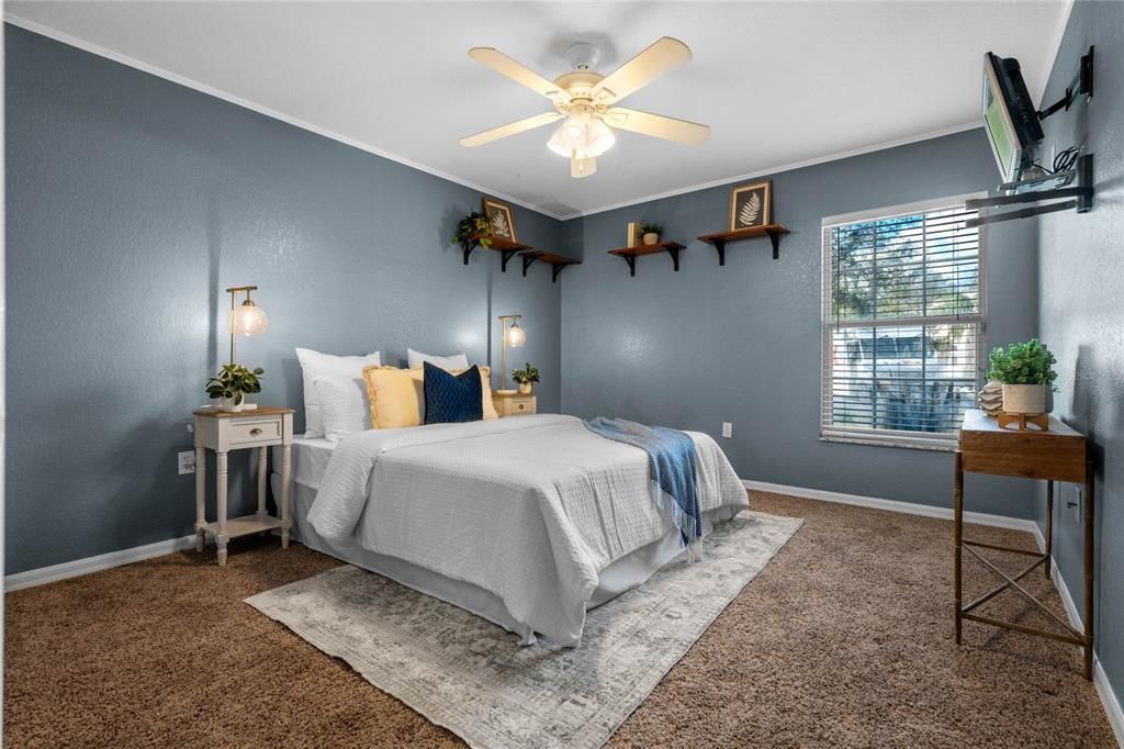 Bedroom #4, with built in closet.