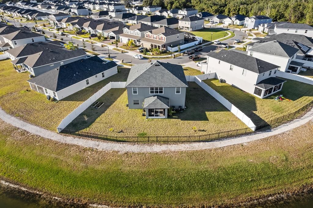 Fenced in oversized lot