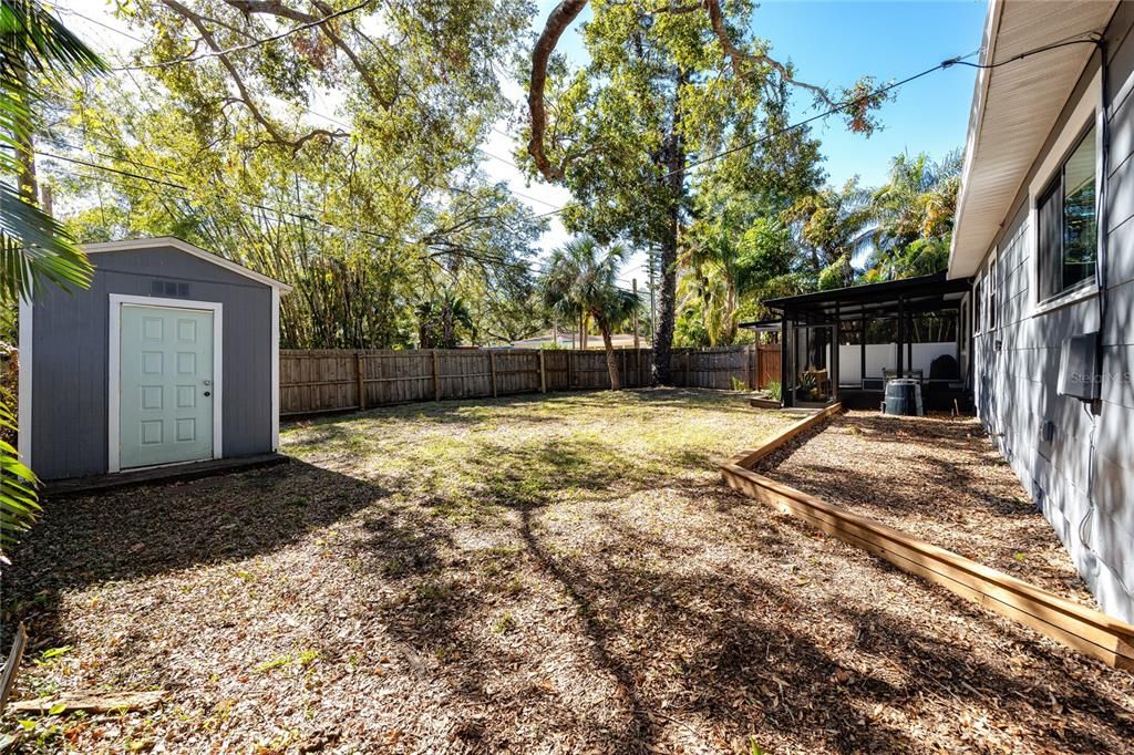 Large Fenced in backyard