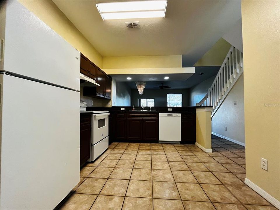 Living room/dining room view