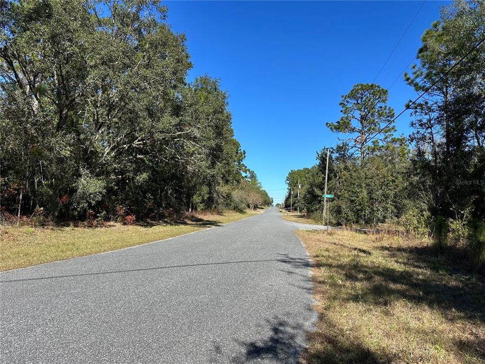 View to right looking from lot.