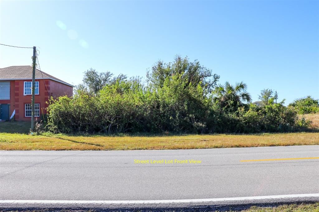 View from Appleton Blvd. Looking into the lot