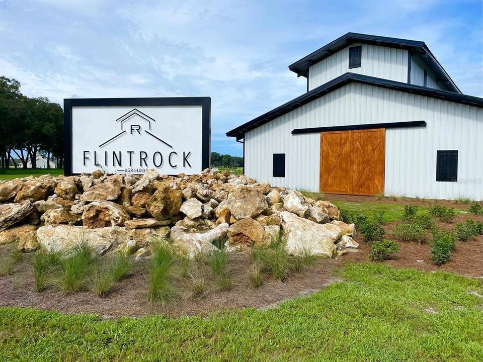 Flint Rock Agrihood-Entry Barn