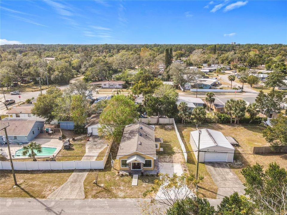 overhead view of the neighborhood