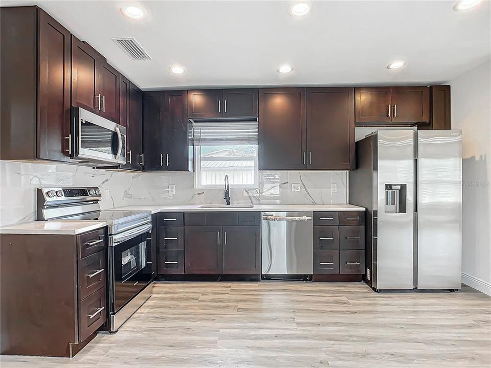 large open kitchen with