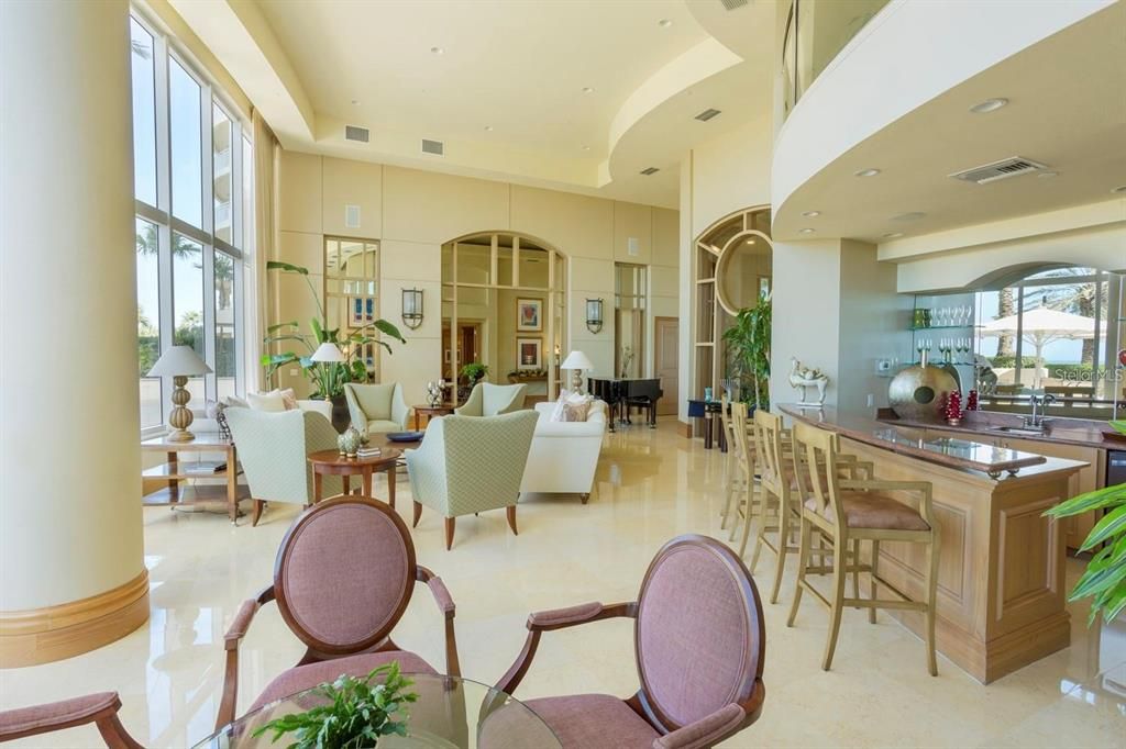 Sunset room with bar area for entertaining.