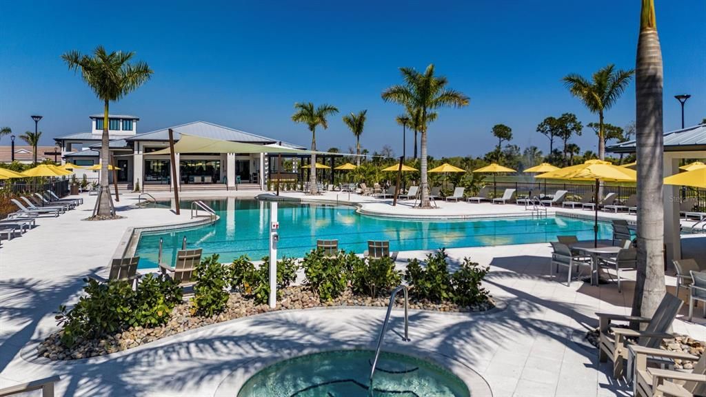 Spa View of Pool