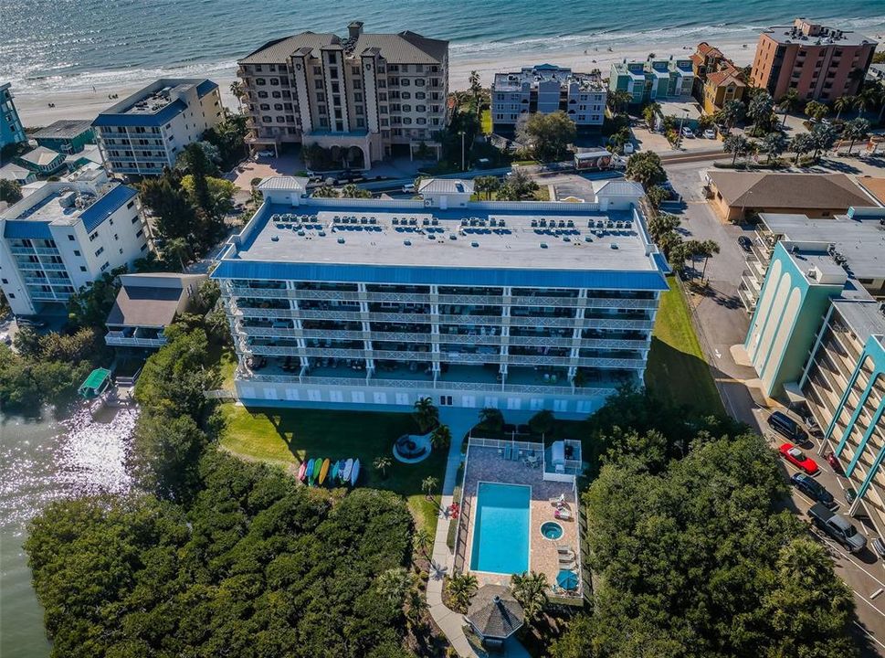 Aerial View of the Pool and surrounding area