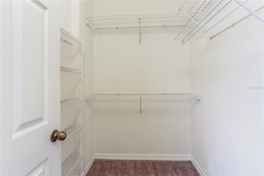 Spacious walk-in closet